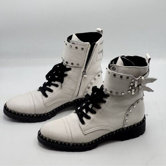 Sam Edelman Women's Jennifer Bright White Leather Size 5M - Picture 8 of 16